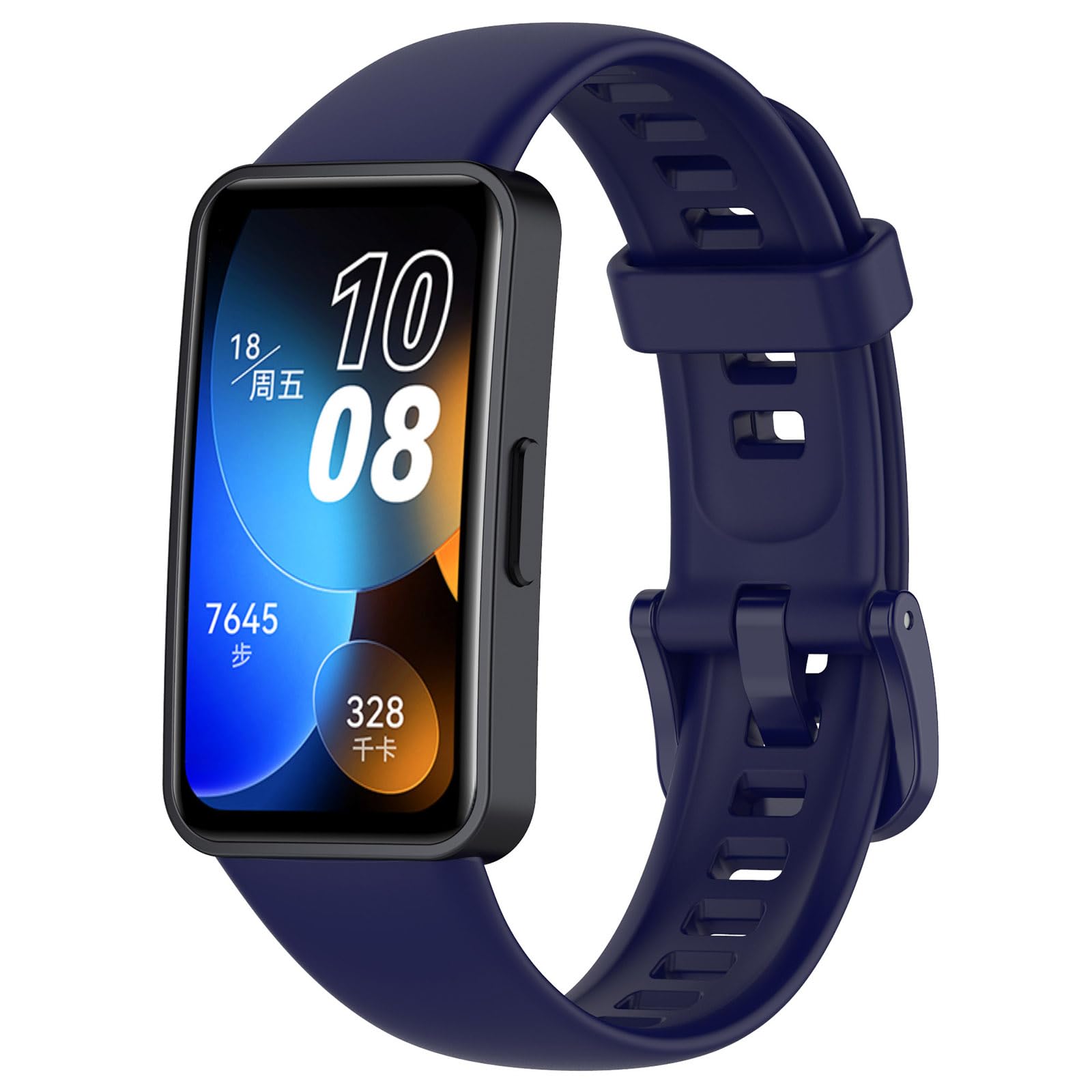 SUGARJAR Silicone Strap For Huawei Band 8/9/10,Soft Sports Replacement Straps for Women and Men