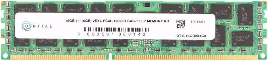 Ortial OT1L16GB2X4C3 16GB (1X16GB) 2RX4 DDR3L 1600 (12800R) - Server Memory