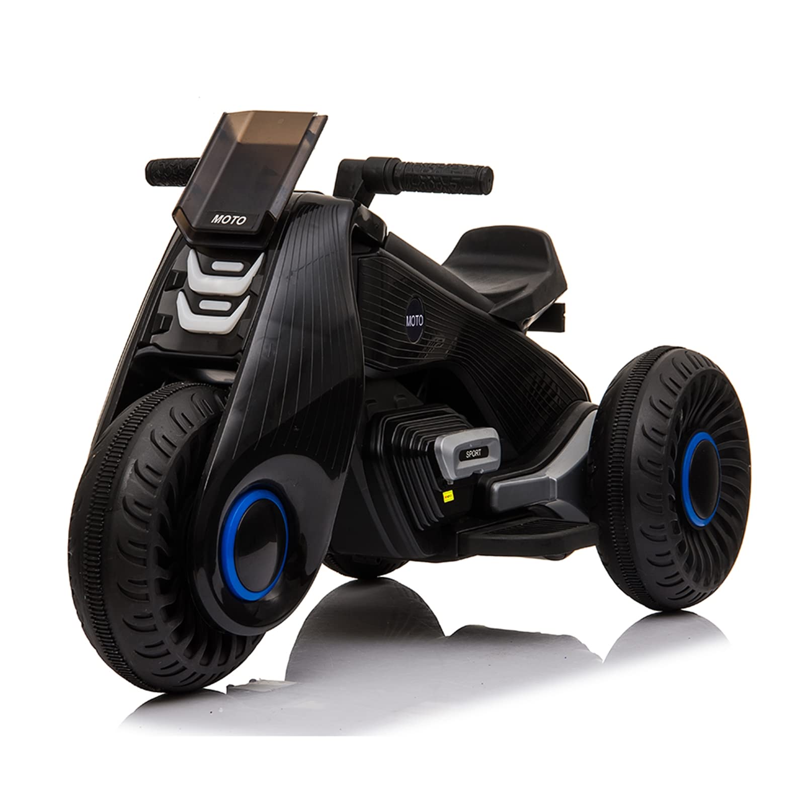 Children's Battery Powered 6V Electric Motorcycle 3 Wheels Double Drive, USB, Playback Music Functions, Pink main image 0