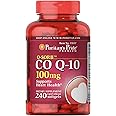 Puritans Pride CoQ10 100mg, Supports Heart Health, 240 Rapid Release Softgels