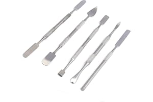 AAProTools 5 Pc Stainless Steel Spatula/Chisel Wax & Clay Sculpting Tool Set