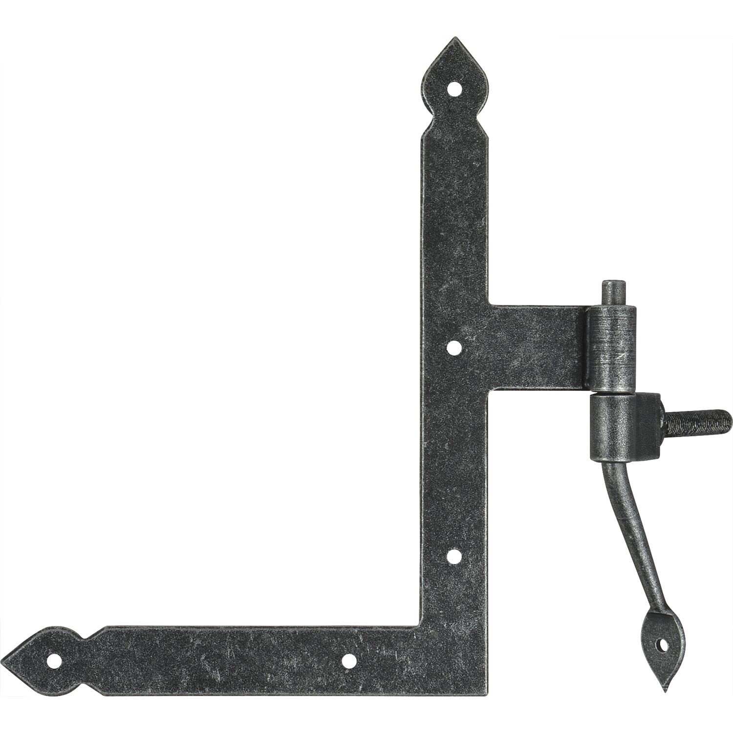 HALCÖ 0127.057.00.0.01.L+R Fulp1 Window Angle Hinge Height 190 mm Galvanised Steel Black Passivated, Silver