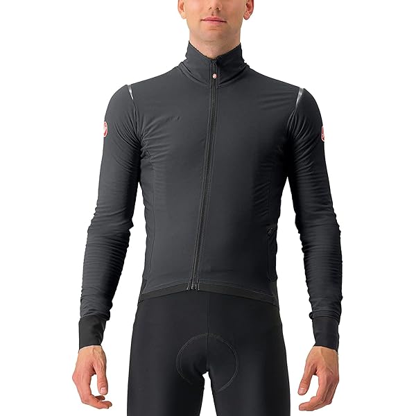 Amazon.com: CASTELLI Alpha Doppio RoS W Jacket-Light black/Silver