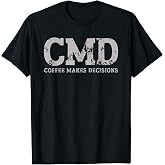 Funny CMD Admins Programmers Computer Coffee Lover Code CMD T-Shirt
