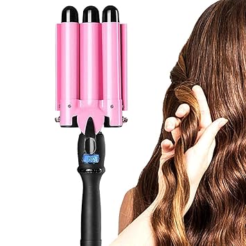 Amazon Com Hair Curling Iron 3 Barrel 1 Inch For Long Hair