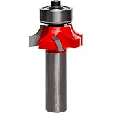 Freud 34-120: 1/4" Radius Rounding Over Bit (Quadra-Cut) | 4 Cutters, 18,000 RPM, Perma‑Shield Coating for Flawless Finishes in Routing Furniture Edges &amp; Decorative Beads, 34‑120