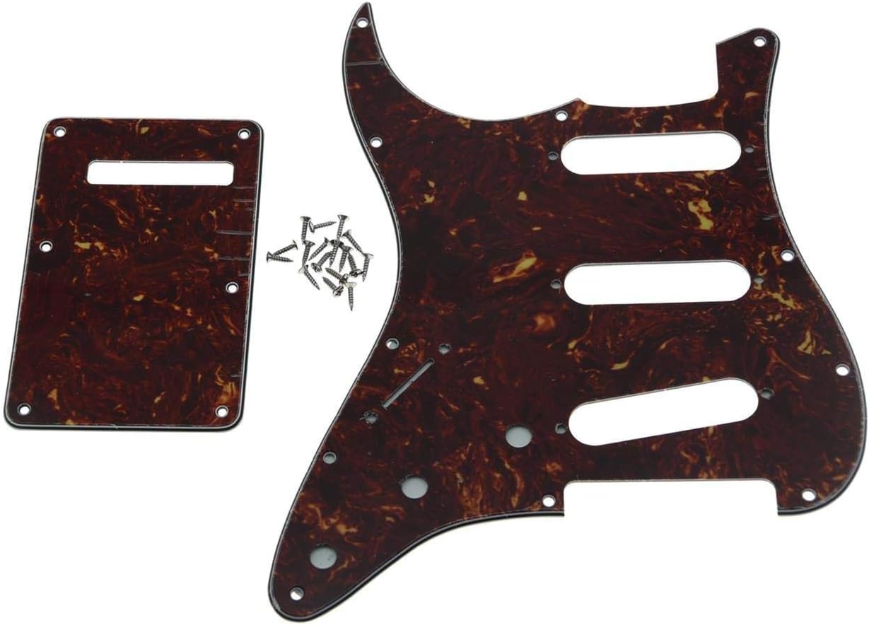 Dopro Lefty ST Stratocaster Pickguard – Für Linkshänder, Tremolo-Abdeckung, Weißer Perlmutt