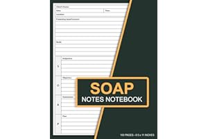 Soap Notes Notebook: SOAP Note Taking Forms for Therapists, Counselors, Social Workers, and Coaches | Soap Assessment Notes L