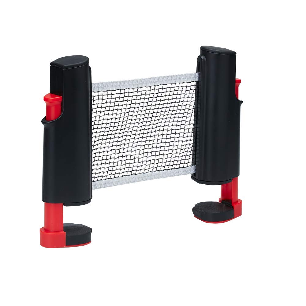 Komonee Retractable Ping Pong Net Portable Table Tennis Net Rack Tables Office Desk Home Kitchen or Dining Table