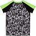 New Balance Boys' Big Print Performance T-Shirt, Black/Lime Glow/Camo, 10/12