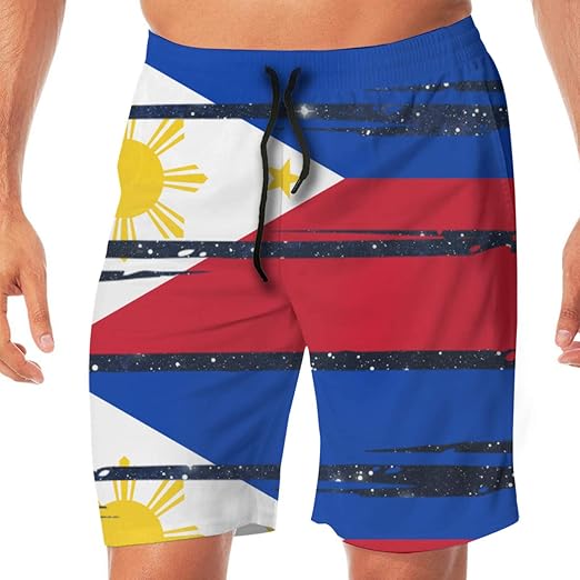 YGE.I.L25 Men Swimming Shorts Philippines Flag Casual Sport Beach Board Short Adults Boys