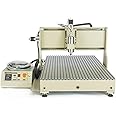 4 Axis Router Engraver USB CNC 6090, 2.2KW Engraving Drilling Milling Machine 3D Driller Ball Screw