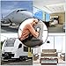 Koncle Inflatable Travel Pillow, Airplane Pillow, Ergonomic and Portable Head Heck Rest Pillow for Fully Support, Soft Flight Sleep, Designed for Planes, Cars, Buses, Trains (Grey)