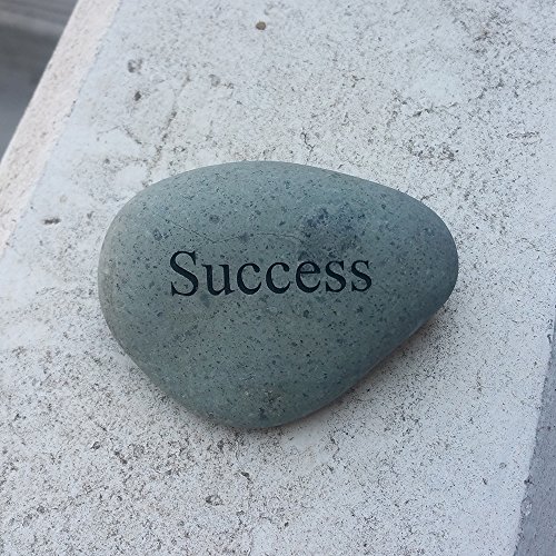 Sucess Engraved Stone Beach Pebble River Rock Unique Gift Ideas for Business