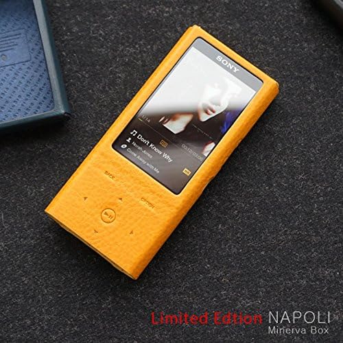 Dignis Sony NW-ZX100 HRA Player Premium Leather Case Hand Made From Korea Color in Yellow