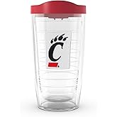 Tervis Cincinnati Bearcats - Primary Logo Made in USA Double Walled Insulated Tumbler Travel Cup Keeps Drinks Cold & Hot, 16oz, Classic