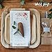 All Natural Palm Leaf Paper Plates, 8 Inch / 25 Pack. Biodegradable, Heavy Duty Party Plates - Comparable to Bamboo Wood Fiber - Elegant and Eco Friendly Tableware by Wild Leaf