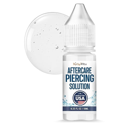 BodyJ4You Piercing Aftercare Drops Saline Solution Natural