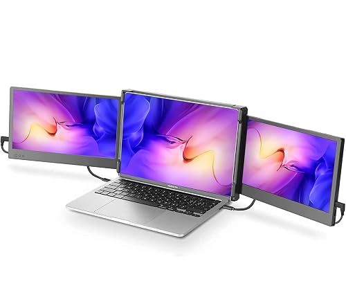 16.2'' Portable Monitor FHD 1200P USB-C/HDMI with Retractable Stand ...