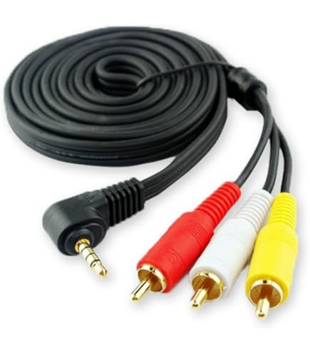 Vhbw Cavo Composito Audio E Video AV Compatibile Con Panasonic NV-GS22, NV-GS230, NV-GS250, NV-GS27, NV-GS280, NV-GS3 Fotocamera - Foto 4