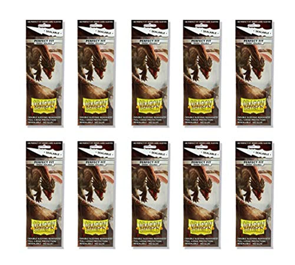 Dragon Shield 100 Standard Size Smoke Resealable Sleeves (10 Packs)