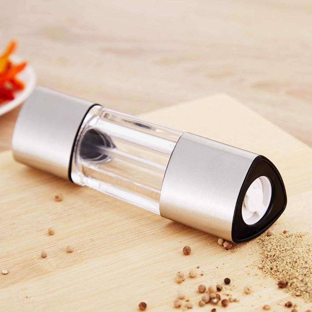 Pepper Grinder Stainless Steel Pepper Mill Manual Black
