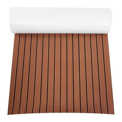Amazon Com Qiilu Eva Foam Faux Teak Boat Decking Sheet 94