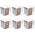 6PCS Dust Bags for iHome AutoVac Nova Self Empty,for Proscenic M7 Pro M8 Pro, For Uoni V980 Plus,for iHome Nova Pro, Nova S1 Pro, Halo, Orbita Pro, Eclipse Pro Vacuum Cleaner Accessories Parts