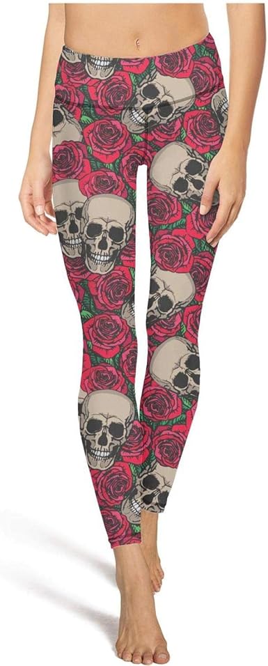 skull yoga leggings