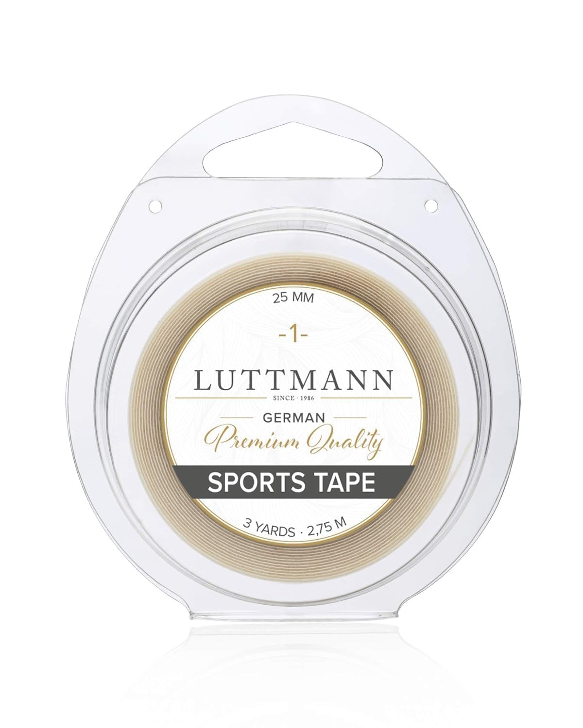 LUTTMANN® Sports Tape - Wigs Hair System Tape for Wigs, Tulle Roots, Hair Systems, Hair Extensions, Hairpieces & Extensions (25 mm x 2.75 m)
