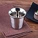 IMEEA Espresso Cups Shooters Double Wall 18/10 Stainless Steel, 5.8oz/170ml (4 Pcs)