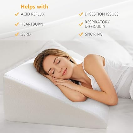 Amazon Com Oasisspace Bed Wedge Pillow 12 Elevated Pillow For