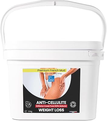Fango di Alghe Anticellulite: Combatti la Cellulite e la Flaccidità Corpo. Effetto Rassodante e Risultati Visibili. Fango Professionale SPA Trattamento d'Urto - Pronto all'Uso - 6000 g (6 kg)