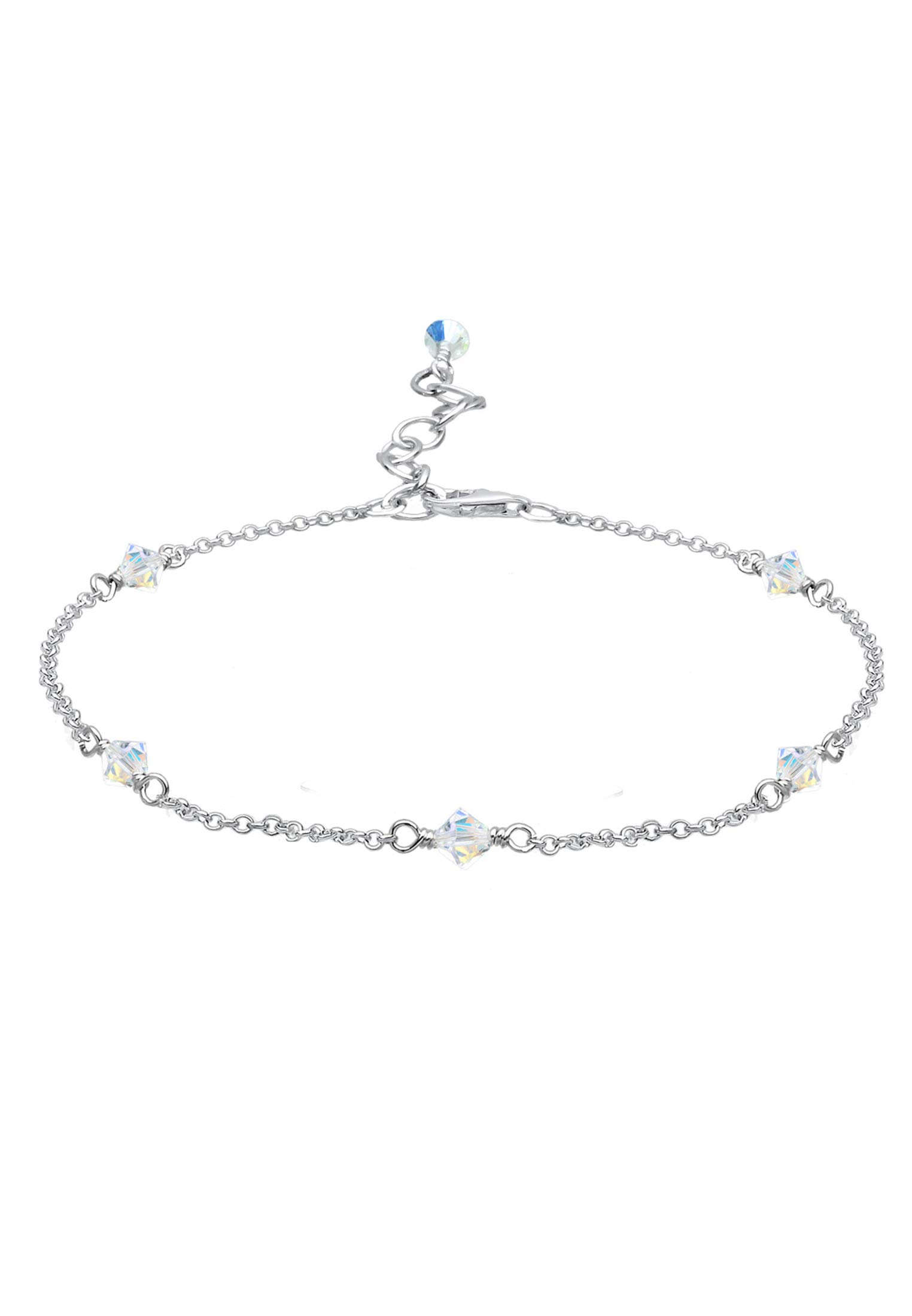 Elli Foot Jewellery Women Classic with Crystals in 925 Sterling Silver