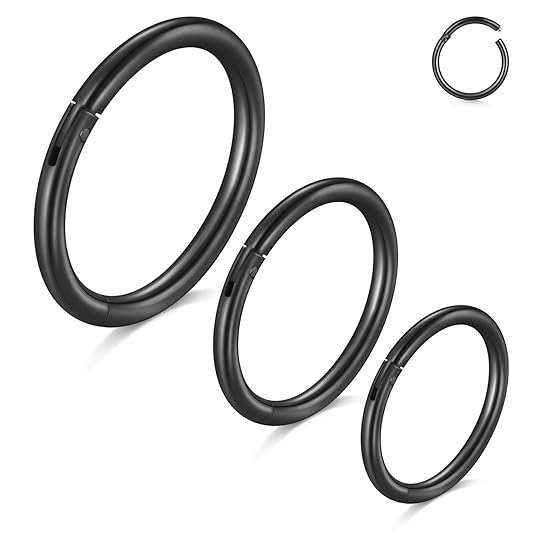 MODRSA 16G 8-12MM Helix Ohr Piercing Hinged Nahtlos Septum Klicker Ring Nasenpiercing Lippenpiercing Cartilage Tragus Ohr Pie