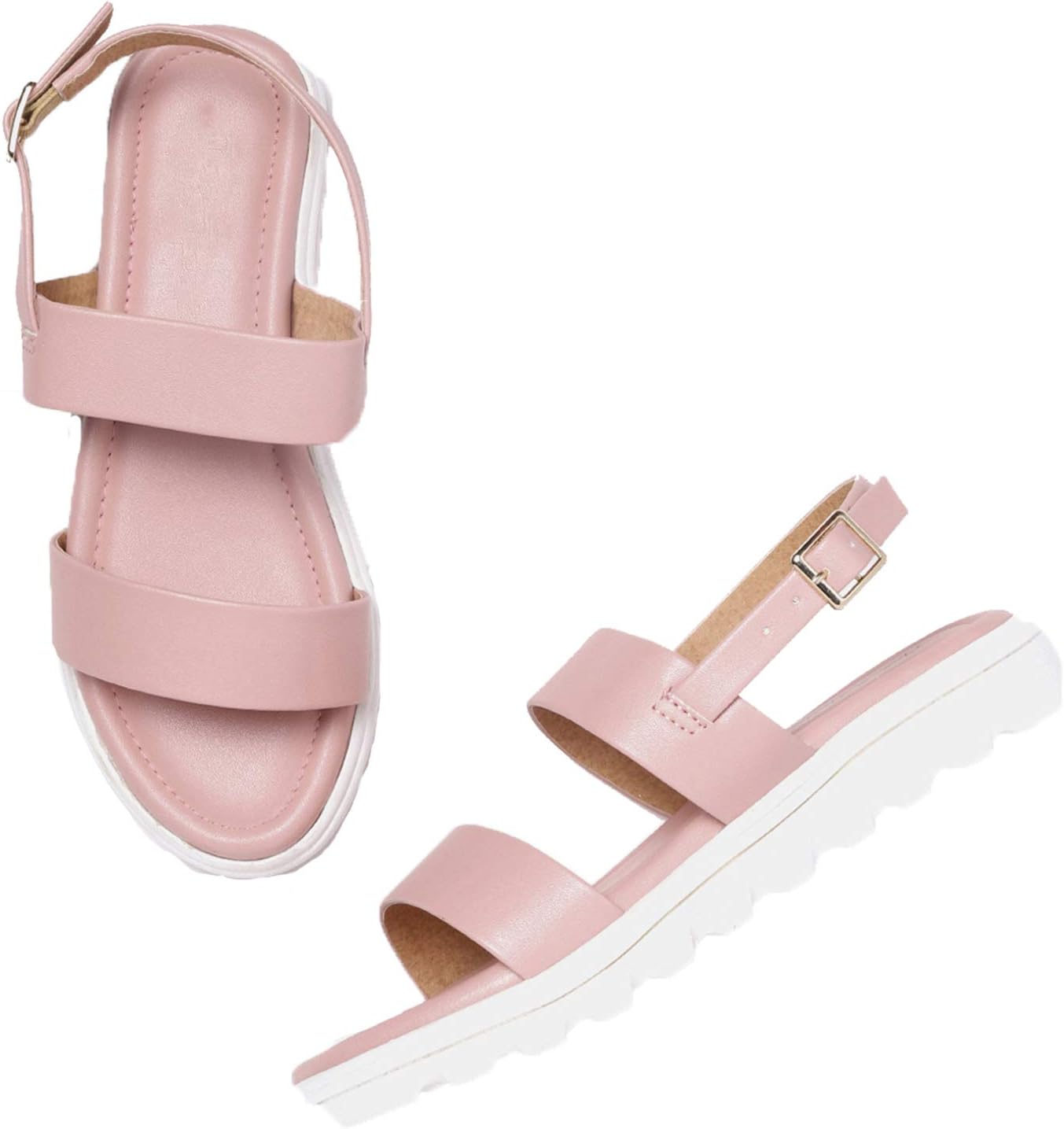 Stepee Sandals for Women Flat Casual Comfortable Dailywear Footwear