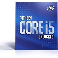 Intel Core i5-10600K Desktop Processor 6 Cores up to 4.8 GHz Unlocked  LGA1200 (Intel 400 Series Chipset) 125W