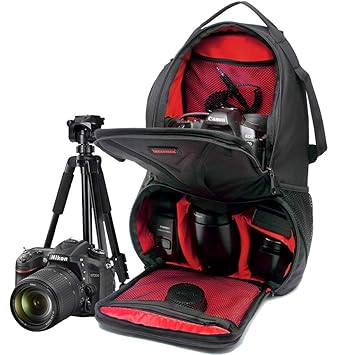WUZHENG Estuche para cámara Sling Backpack para Nikon Canon Sony y ...