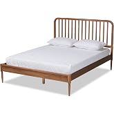 Baxton Studio Neilan Modern and Contemporary Walnut Brown Finished Wood Full Size Platform Bed
