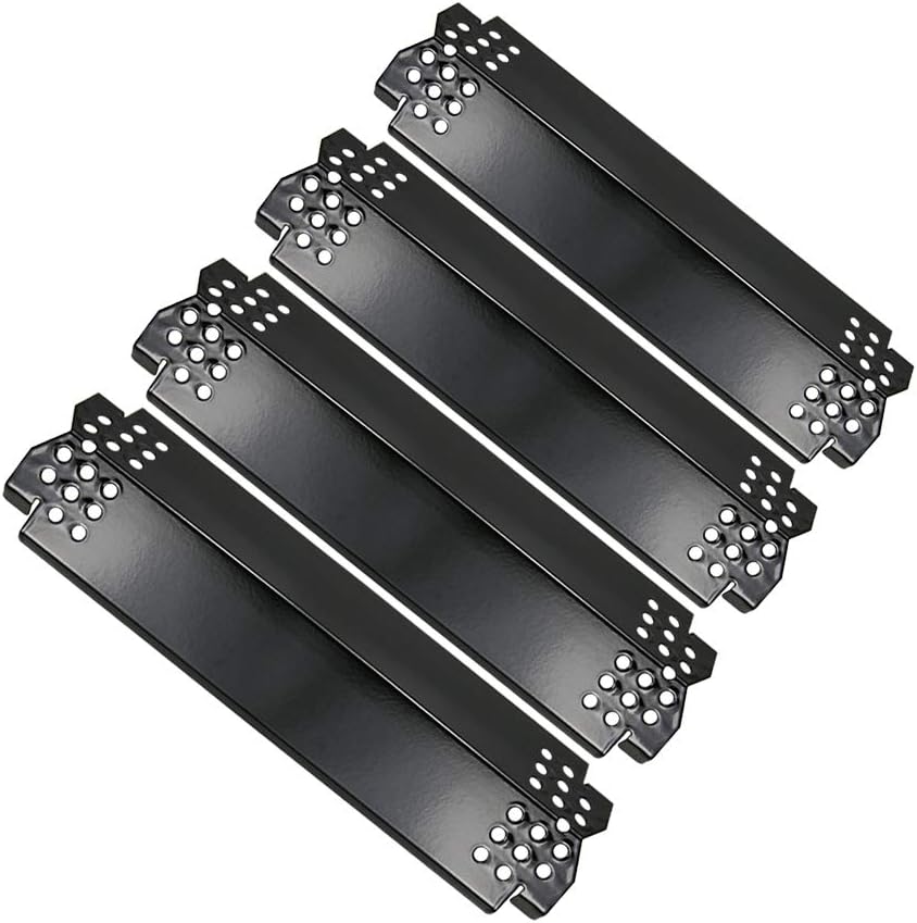 Uniflasy Heat Plates for Home Depot Nexgrill 720-0830H Gas Grill, Porcelain Steel Grill Heat Shield Tent, Burner Cover, Flame Tamer, Flavor Bar Replacement Parts, 4 Pack