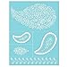 Martha Stewart Crafts Adhesive Silkscreen (8.5 by 11-Inch), 32934 5 Floral Paisley Designs
