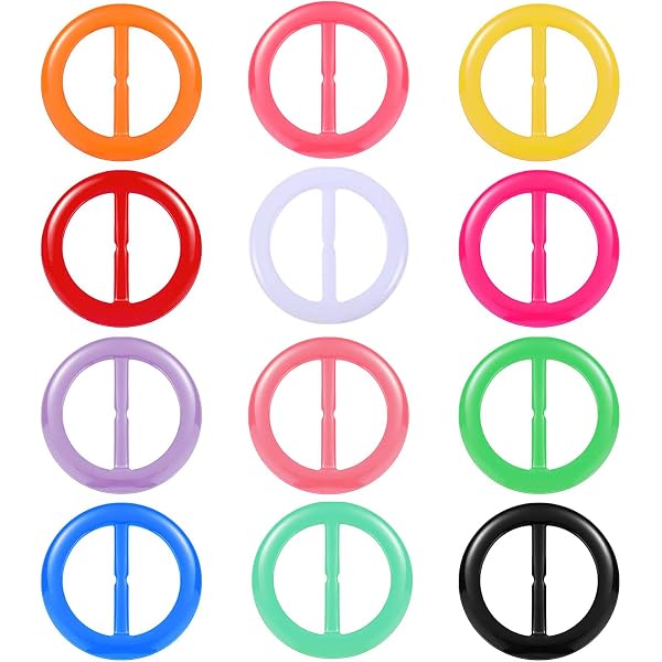 thumbnail image 2 of 12PCS Silk Scarf Ring Clip For Women Fashion Resin Ring Scarves Clasp... 2 of 10