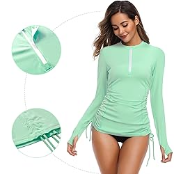 HISKYWIN Women's Long Sleeve UV Sun Protection Rash