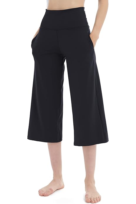 Wide Leg Crop Athletic Pants
