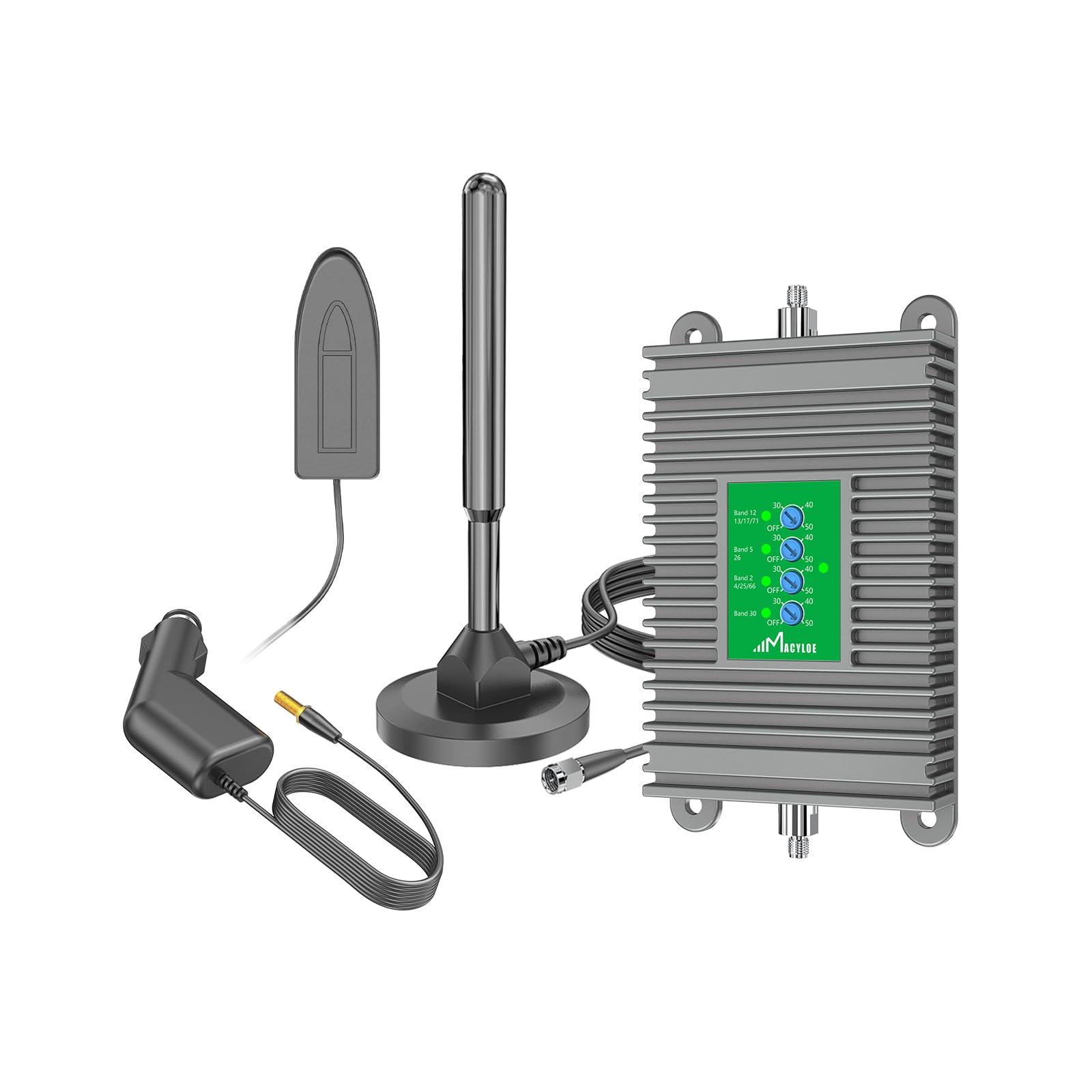 Cell Phone Signal Booster for Car 50 dB Max Gain for All U.S. Carriers