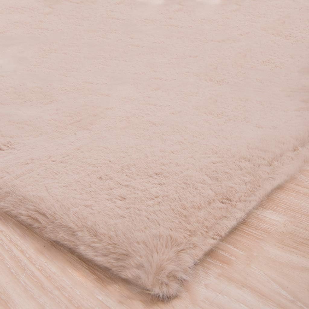Jlxl Soft Fluffy Rug, Faux Rabbit Fur Shaggy Luxurious Living Room Carpet Non Slip Bathroom Rugs Yoga Coffee Table Mat (Color : E, Size : 160x230cm)