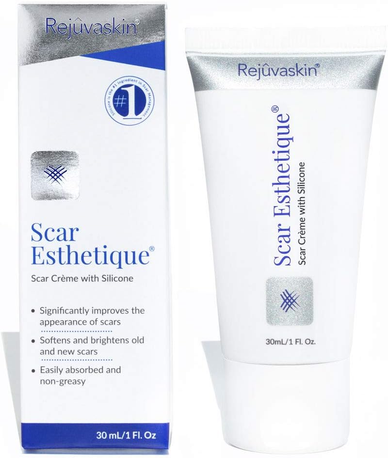 Rejuvaskin Scar Esthetique Scar Crème with Silicone, 1 Ounce