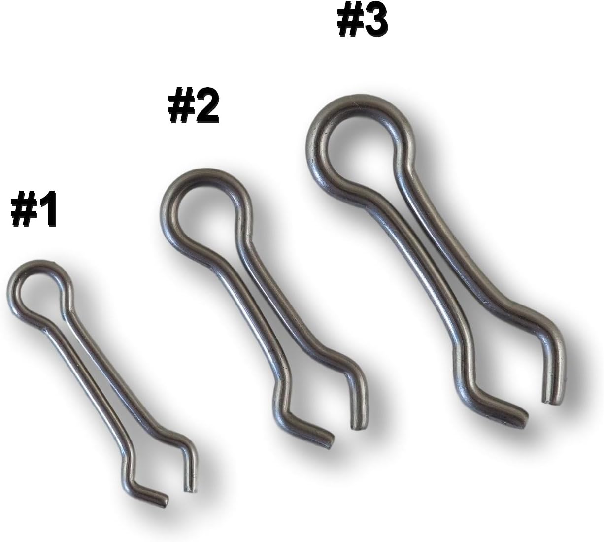 Tackle Craft 100 Count Size 1 Stainless Steel Sinker Eyes Eyelets Lead