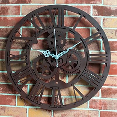 Goonss Nuevo Reloj De Pared Vintage Arte Rustico Engranaje Grande