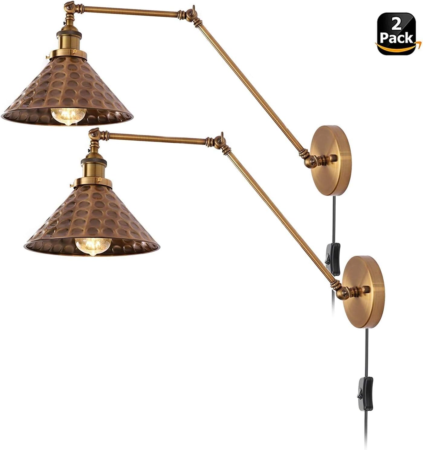 brass wall reading lights